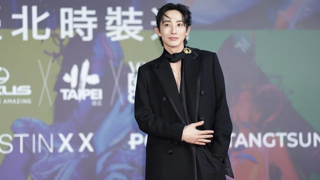李洙赫出席台北時裝周跨界大秀。彭欣偉攝