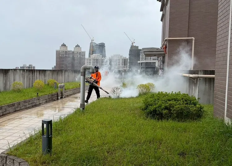 環境消毒。衛生局提供