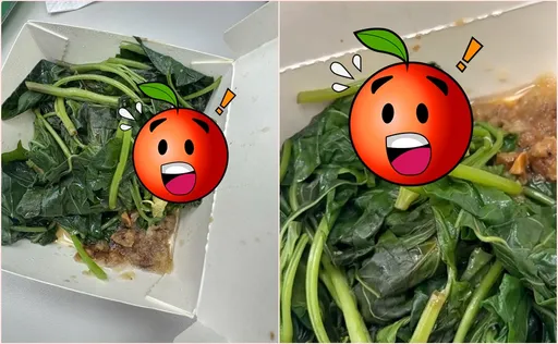 買燙青菜吃到超肥菜蟲 反應店家還笑問:是地瓜葉嗎?