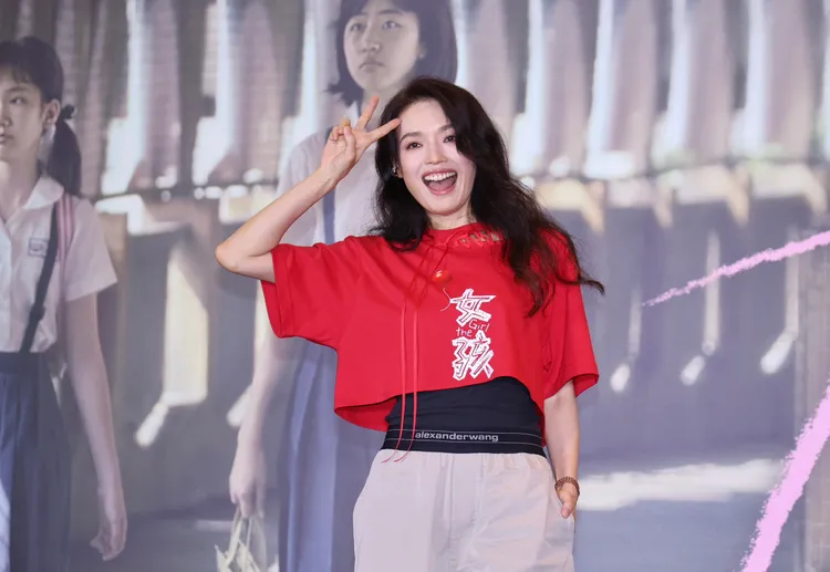 舒淇出席《女孩》记者会。庄宗达摄