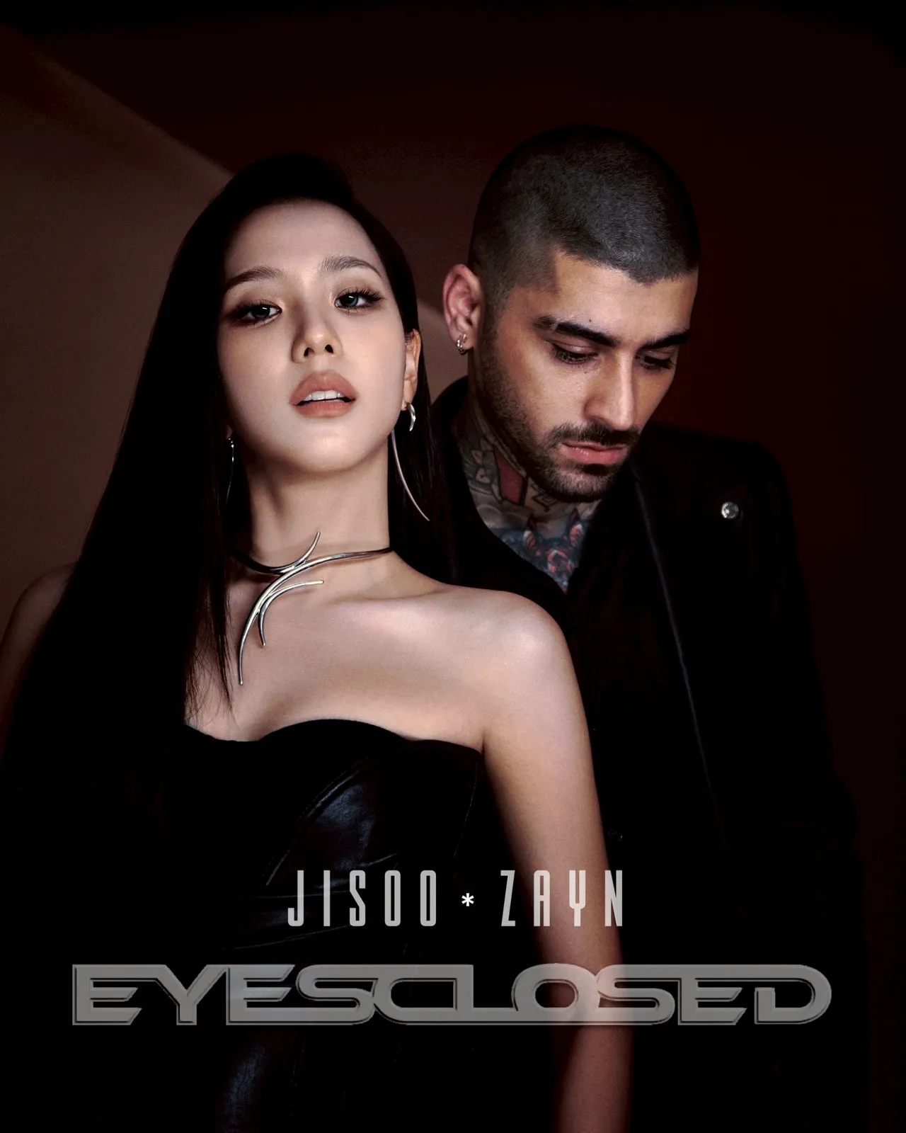 Jisoo和ZAYN单曲《EYES CLOSED》观看次数已突破5千万次。宽宽整合提供
