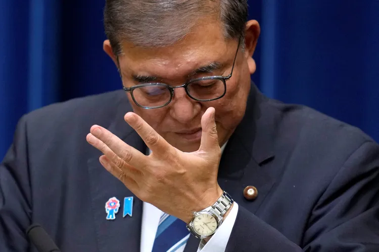 日本現任首相石破茂辭職下台。路透社