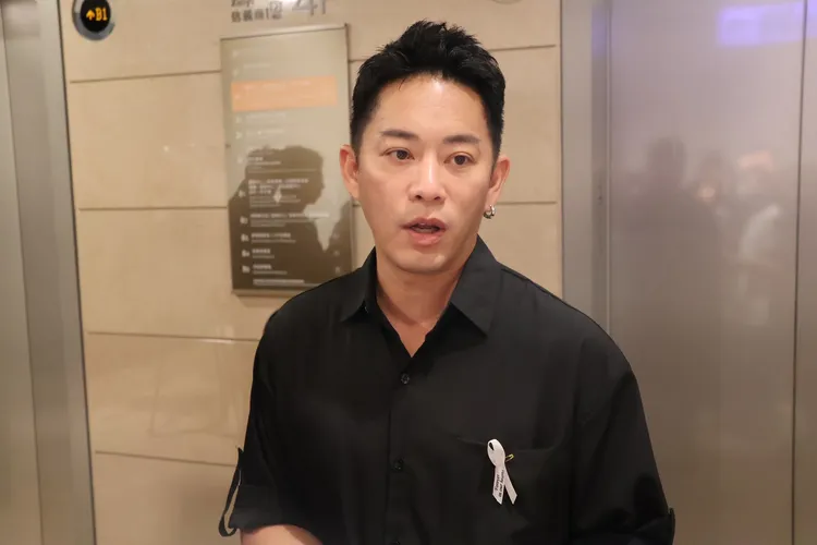 Junior参加追思会后受访。特勤中心摄