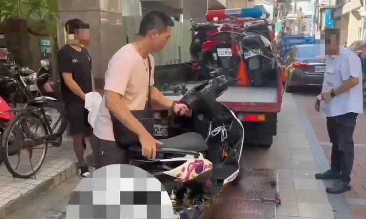 警方查獲涉案車輛。警方提供