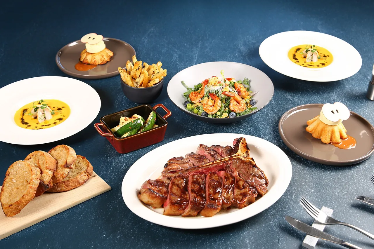 台北万豪酒店2025 ITF台北国际旅展,名列世界级餐饮评鉴50 Best Discovery推荐的绝美高空景观餐厅INGE’S Bar & Grill推出晚间双人牛排套餐,每张5999元,约68折。业者提供