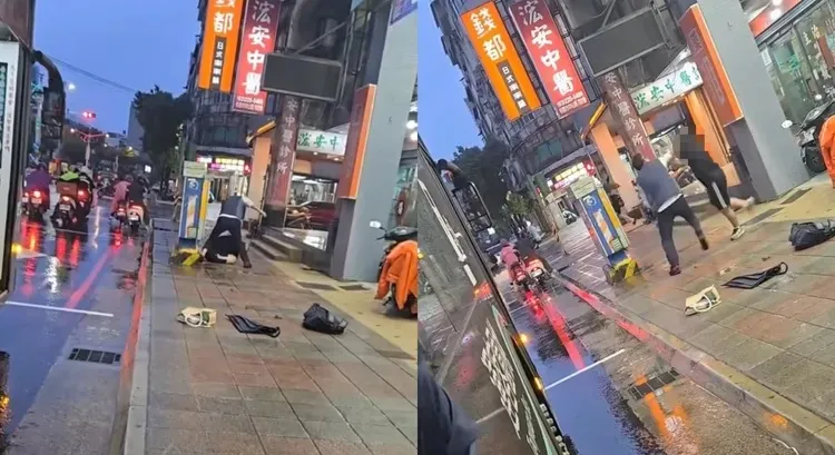 桃客司機和學生當街上演全武行。翻攝黃瓊慧Threads