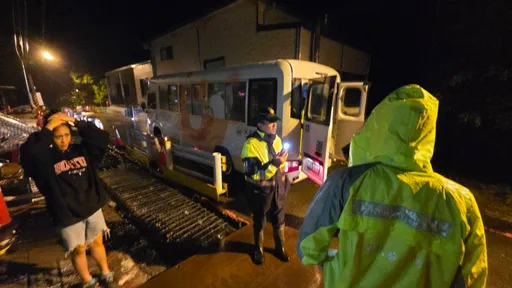 尖石土石流黃色警戒預防性撤離28人 楊文科:務實做好每項防災工作