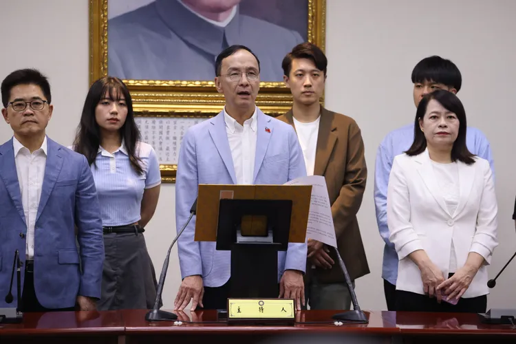 朱立倫擔任主席4年，黨員數反而大減3萬9301人。李俊毅攝