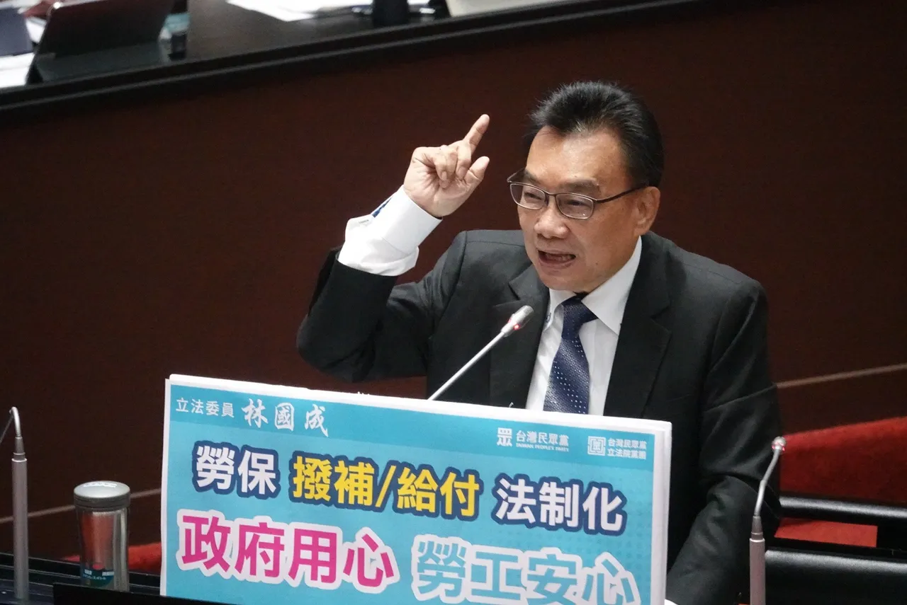 林国成质询画面。庄宗达摄