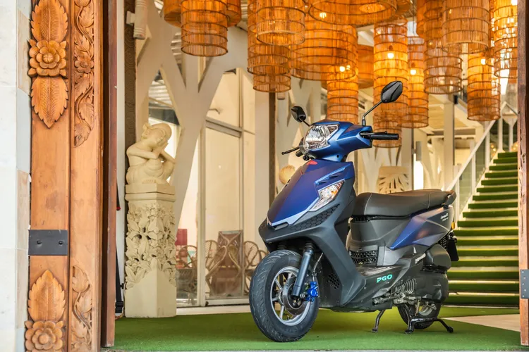 PGO威力125為品牌首款油電混合動力機車，導入多達83項專利技術。業者提供