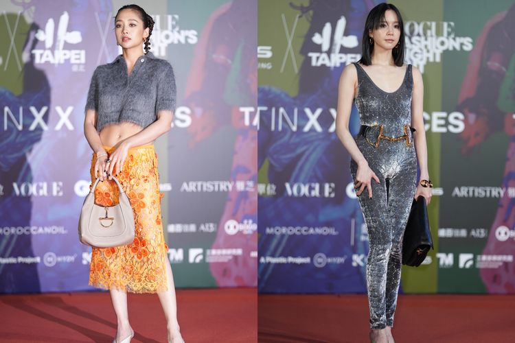 吳映潔秀蠻腰登台北時裝周閉幕大秀　亮片裙內搭小褲褲辣翻紅毯