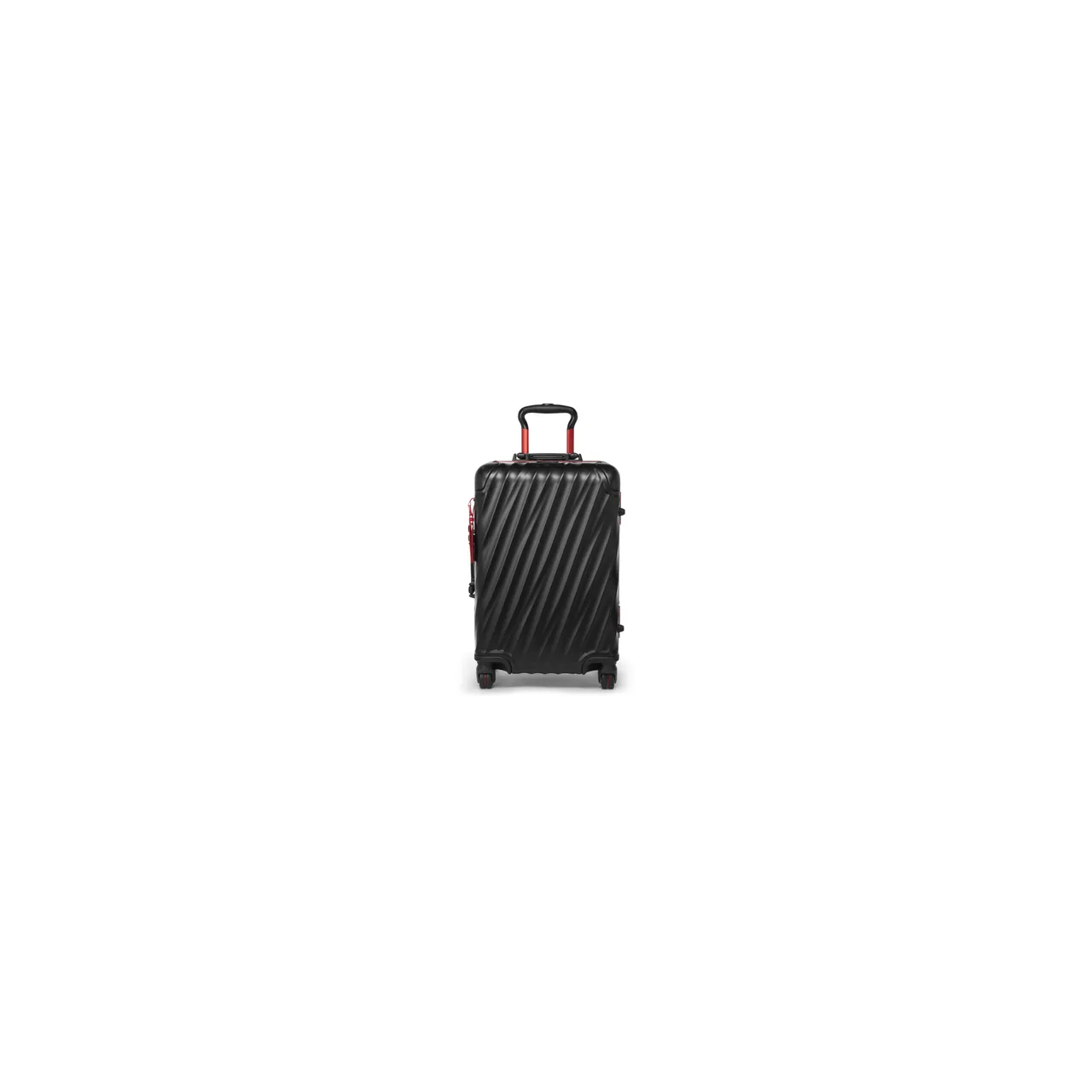 TUMI 19 Degree黑色TUMI紅鋁合金國際四輪登機箱,4萬9800元。品牌提供