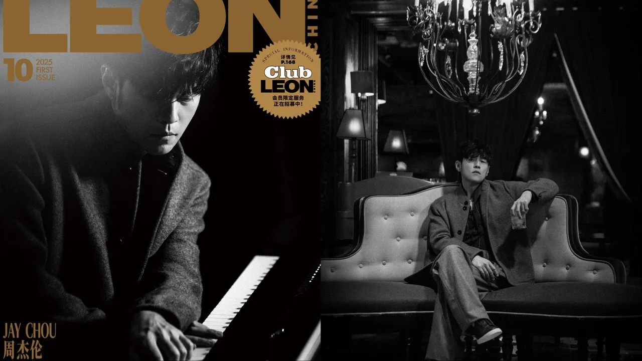 周杰倫登上《LEON》中文版創刊號封面。翻攝《LEON》中文版微博