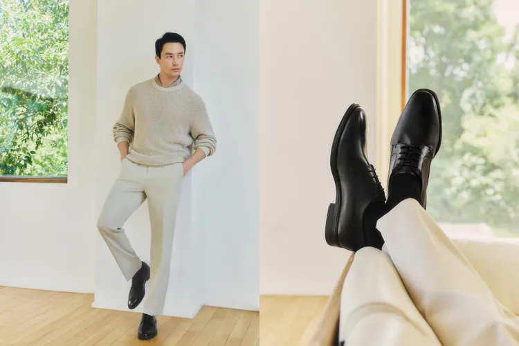 男鞋MELBOURNE則以簡約俐落外型搭配牛皮材質顯現高級感。品牌提供