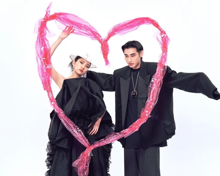 9m88（左）與章廣辰過去曾一起拍攝時尚雜誌，CP感很強。翻攝IG