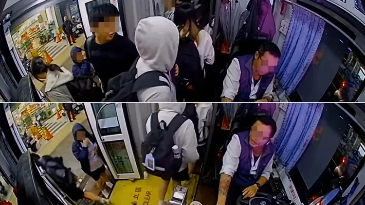 桃園客運司機遭一名學生譏諷，氣得他直接追下車動粗。桃園客運提供