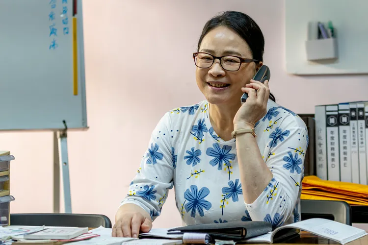 陸小芬飾演江柑師姐。大愛提供