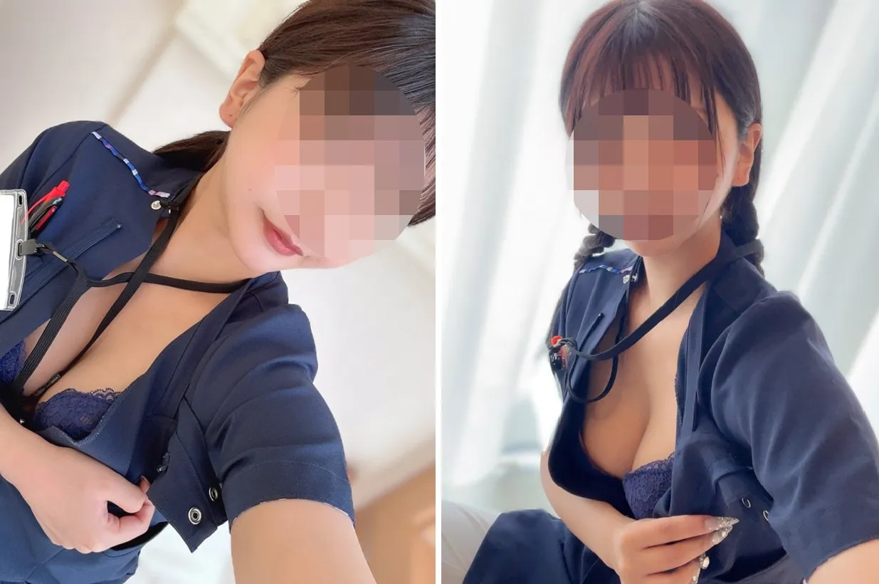 日本23歲護理師因在院內大拍性感照,被院方開除。翻攝自まーし@i_am_maashi X