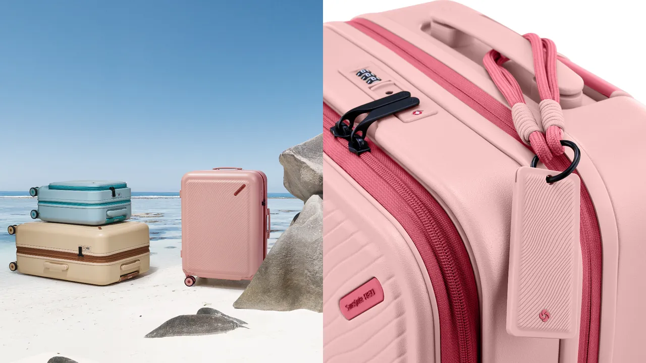 Samsonite RED TOIIS OCEAN系列推出活力配色,并附赠同色系吊牌。品牌提供
