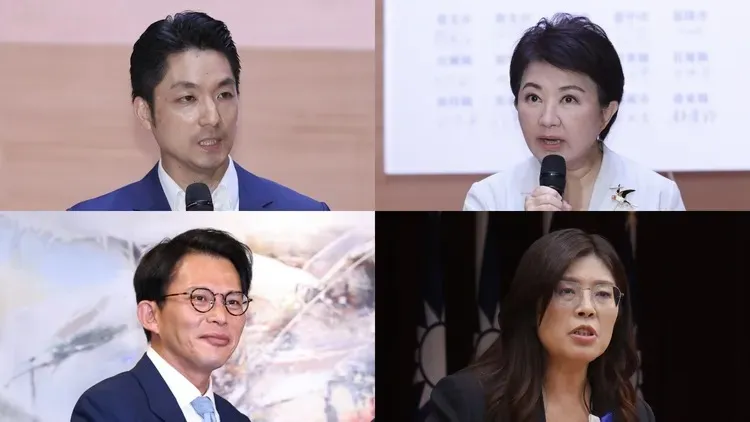 命理師周映君斷言，鄭麗文明後年空亡、黃國昌選不上新北市長、蔣萬安和盧秀燕無法當總統。合成圖，資料照