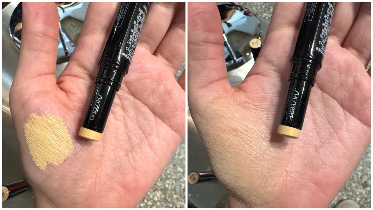 资生堂超进化光感轻润遮瑕棒,1550元。张家玲摄