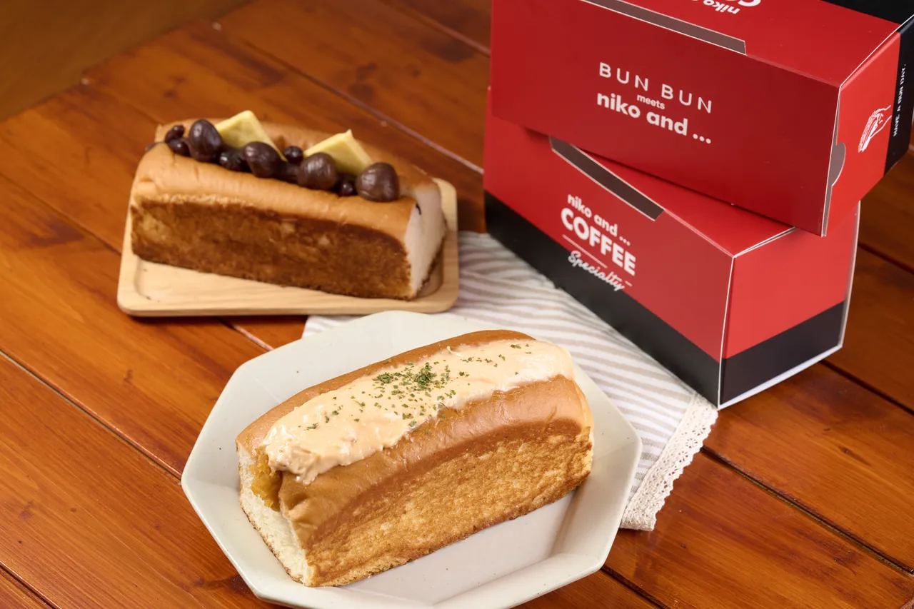 niko and … 跟「BUN BUN 棒棒」推出多款风味奶油面包。品牌提供