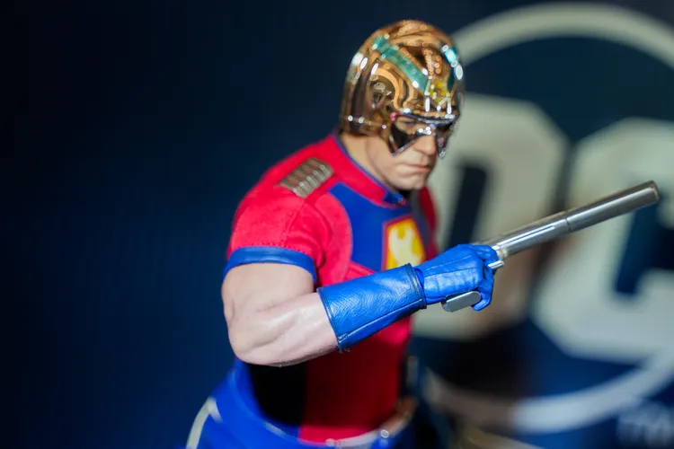 和平使者矽膠素體的肌肉線條，幾乎與真人無異。田欣雲攝影