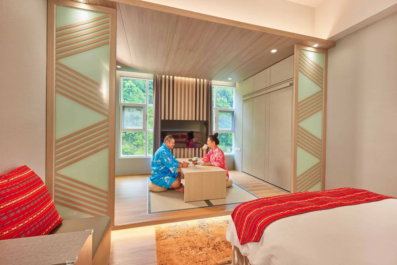 台中谷關「溪景和洋房」房型。統一渡假村提供