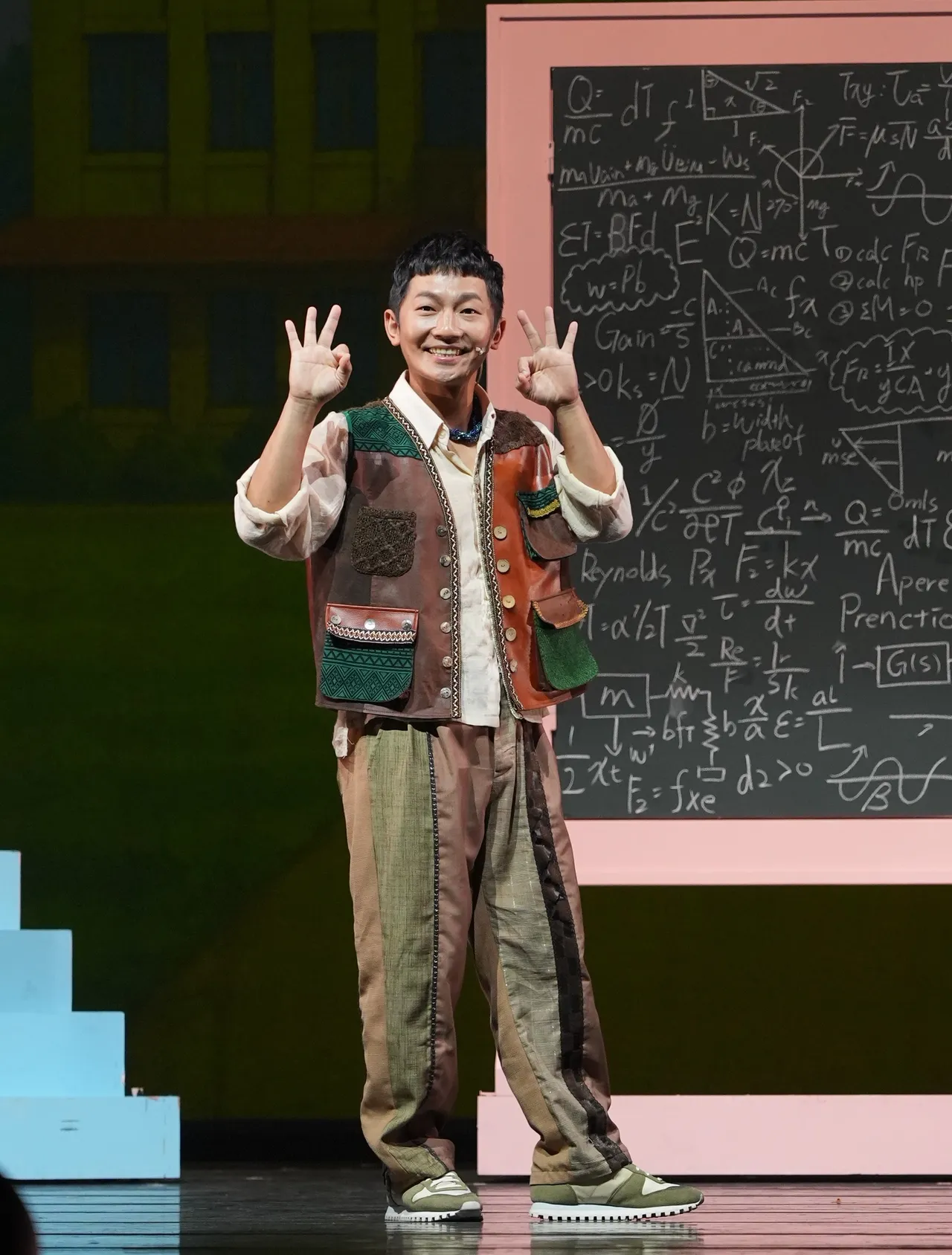蔡昌宪参演舞台剧《三个傻瓜》。资料照片