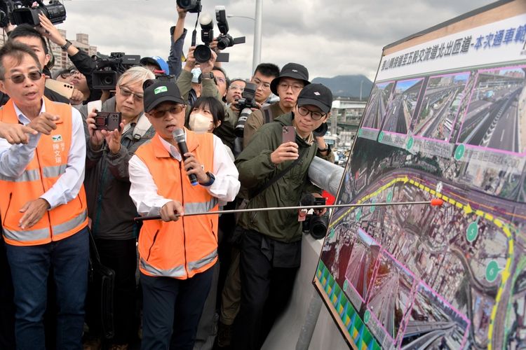 五股交流道增設北出匝道提前1年半完工!今下午4時通車