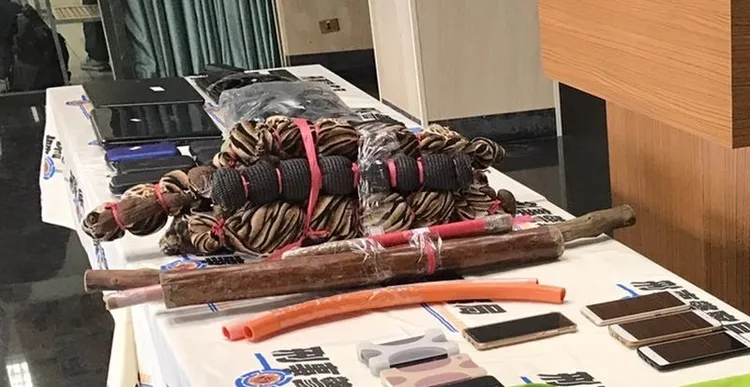 台中地檢署6年前指揮警方破獲該宗教組織，起出大批虐打的工具。資料照片