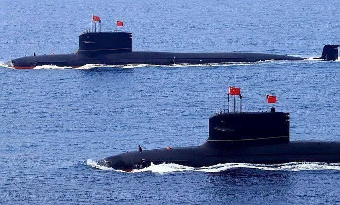 所谓的「中国专家」称,只要中国出动4、5艘潜舰,就能对台湾发动海上封锁。翻摄解放军网