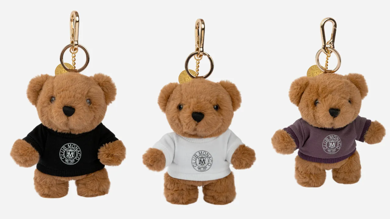 Club Monaco 40周年限定小熊。品牌提供