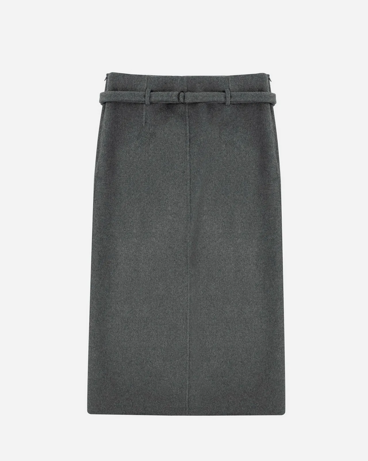 Club Monaco炭灰雙面刷毛感中長裙,1萬4900元。品牌提供