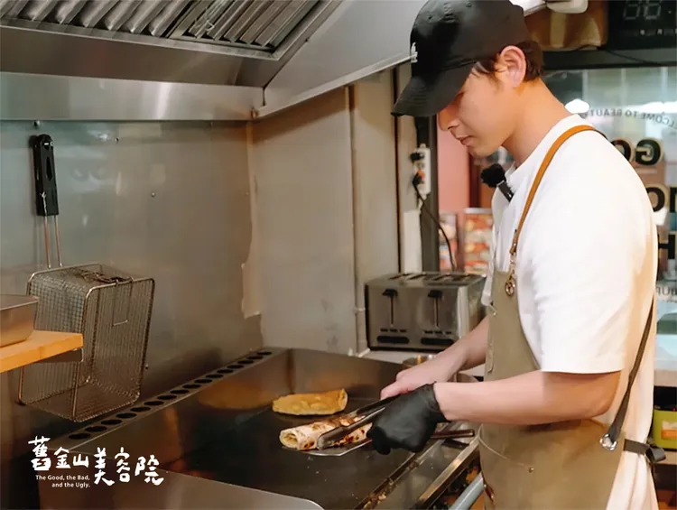 連晨翔開拍前特別到早餐店展開「早餐修煉之旅」。TVBS提供