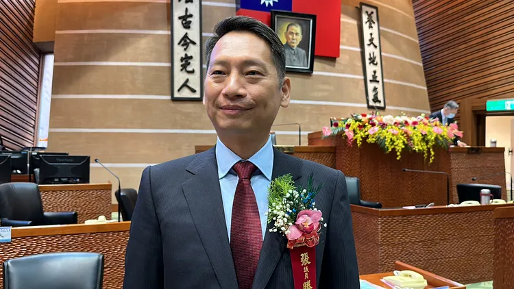 國民黨籍宜蘭縣長張勝德。資料照