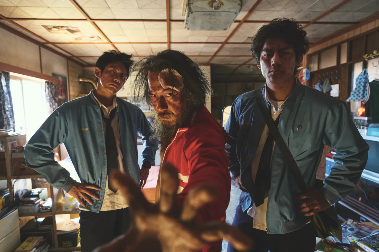 柯震东(左起)、戴立忍和朱轩洋合作《功夫》。麻吉砥加提供
