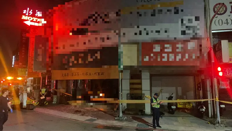 事故發生在台中市西區五權路。民眾提供