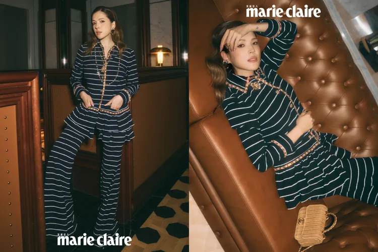 許瑋甯拍攝《Marie Claire美麗佳人》封面。《Marie Claire美麗佳人》國際中文版提供