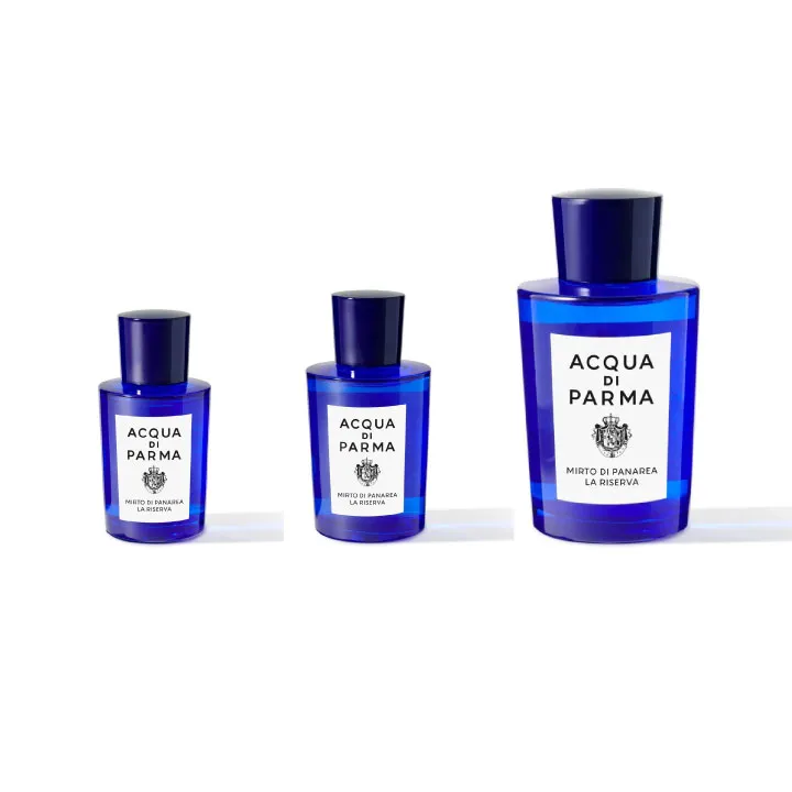 Acqua di Parma藍色地中海帕納里加州桂珍釀淡香精系列。品牌提供