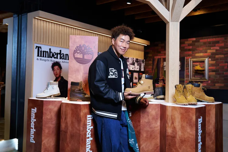郭泓志出席Timberland活動「踢不爛大隊長」見面會活動。品牌提供