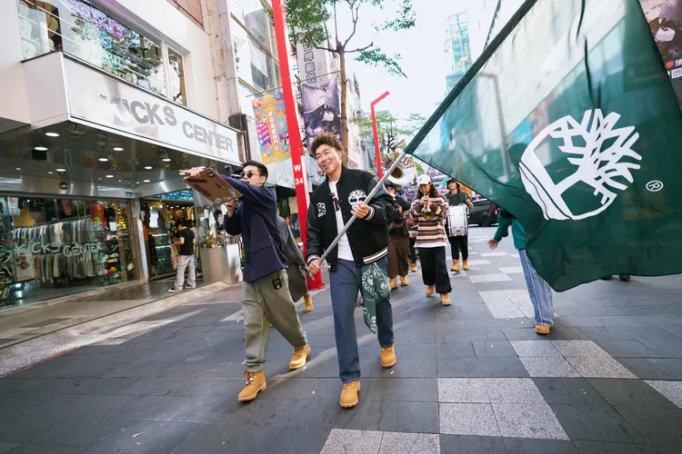 郭泓志出席Timberland活動「踢不爛大隊長」見面會活動。品牌提供