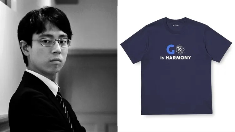 世界冠軍棋士兼新聞記者一力遼設計的UNIQLO圓領T恤，490元。品牌提供