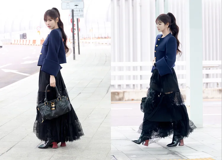 Anna全身造型兼顧都會率性與仙氣柔美。品牌提供