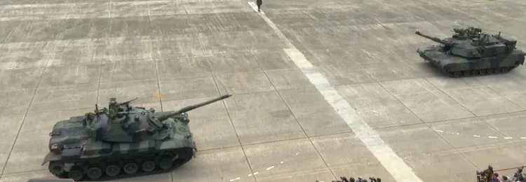 M1A2T交接典禮。翻攝自國防部發言人臉書