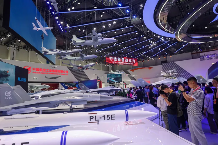 2024珠海航空展展出的霹雳15飞弹。路透