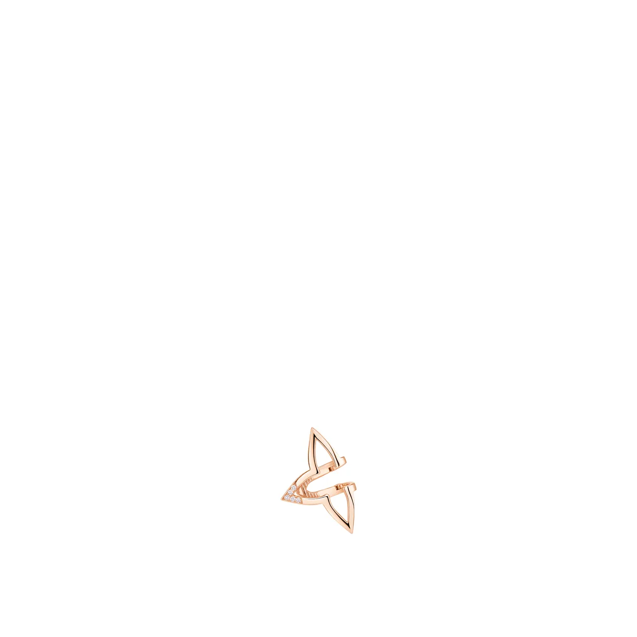 LV Ombre Blossom耳骨夹配玫瑰K金及钻石,9万1000元。品牌提供