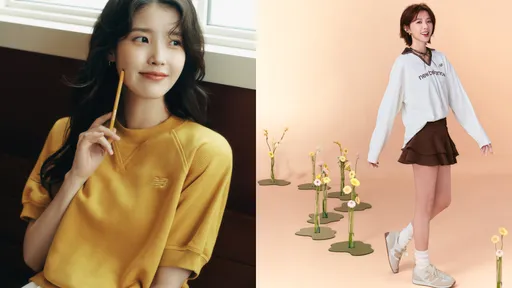 IU当秋日系女神有New Balance加持 邵雨薇踩同款鞋更浪漫