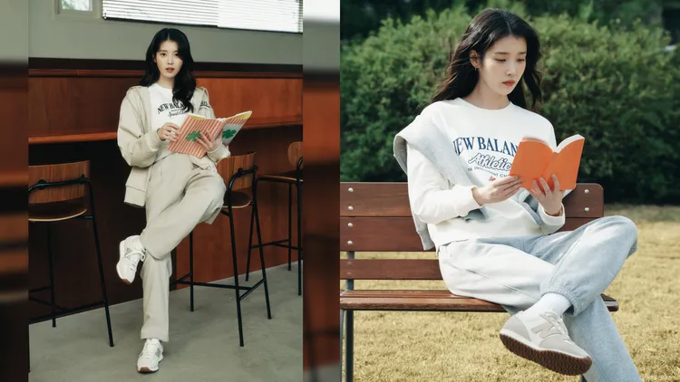 IU腳踩471鞋款化身秋日戶外系女神。品牌提供