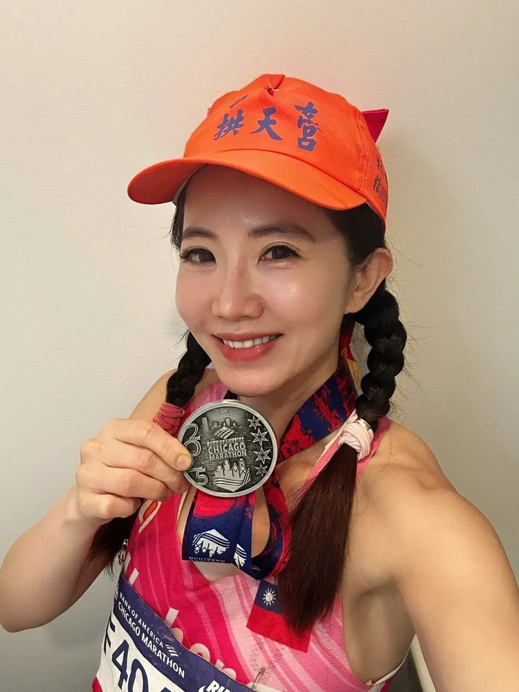 謝忻成功突破自己紀錄。翻攝謝忻臉書